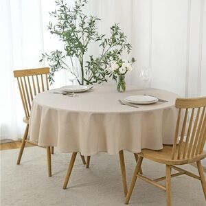 Elegant Tan Tablecloth for Home Dining